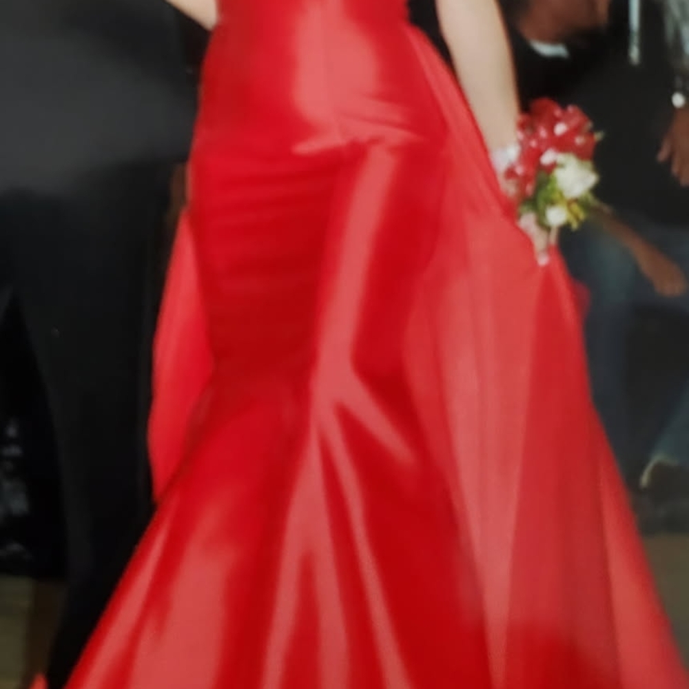 Vibrant Red Formal Gown